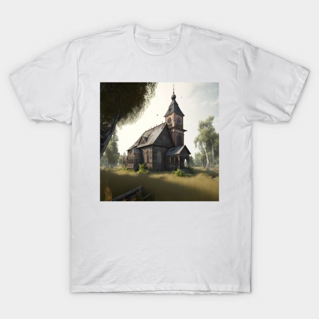 Chernarus : old church 1 T-Shirt by Lagavulin01